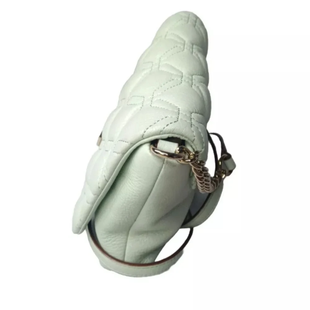Kate Spade Astor Court Naomi Quilted  Leather Crossbody Bag Mint Green MSRP $228